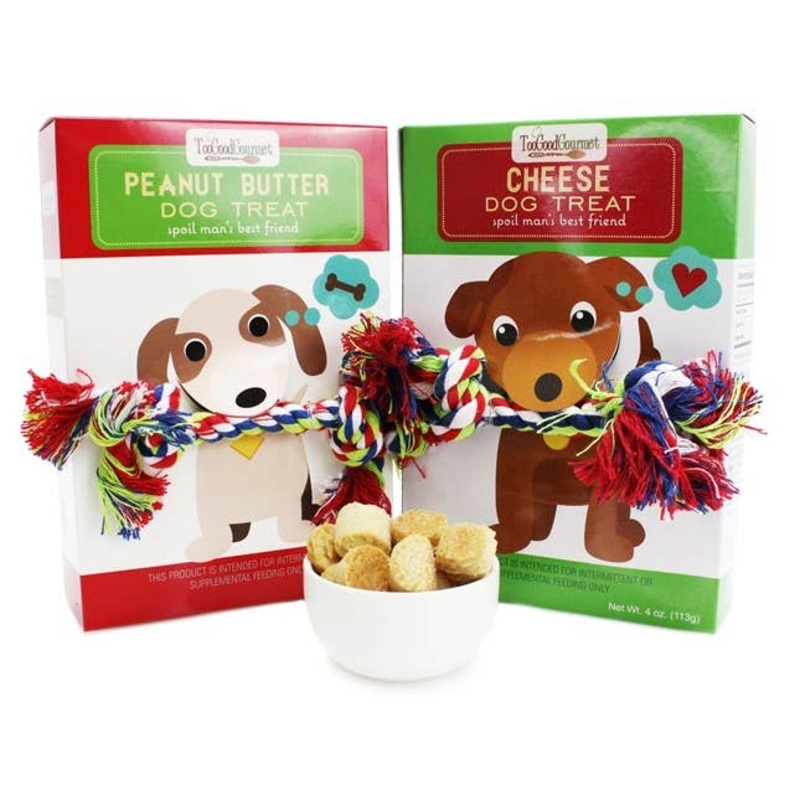 Too Good Gourmet - Dog Treat w/ Rope Gifts (4oz) Peanut Butter