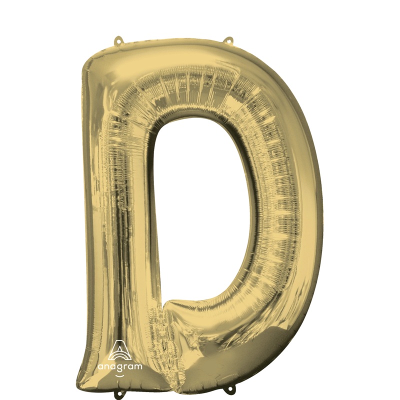 White Gold D Giant Letter 4461701 - 34 in