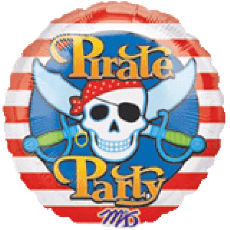 18" Pirate Party Foil Balloons