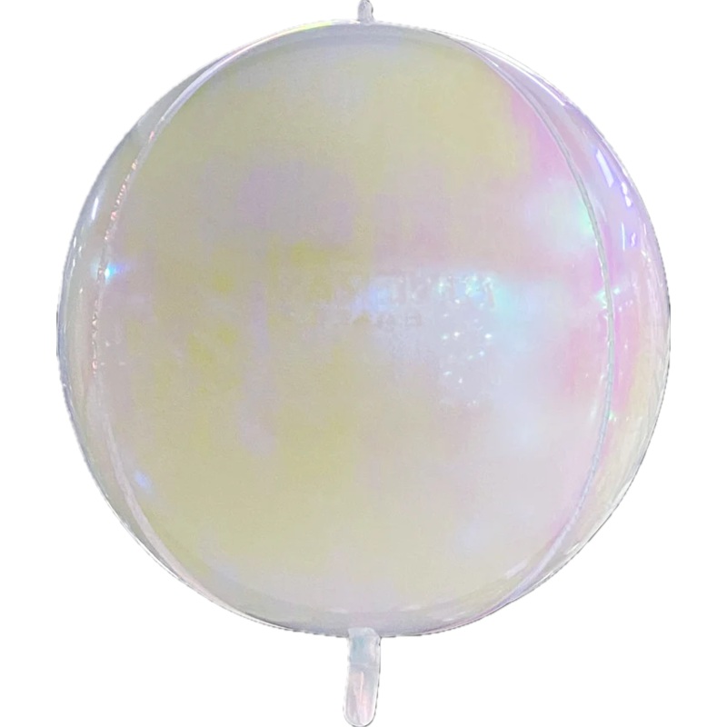 Pearl White Iridescent Sphere 100112