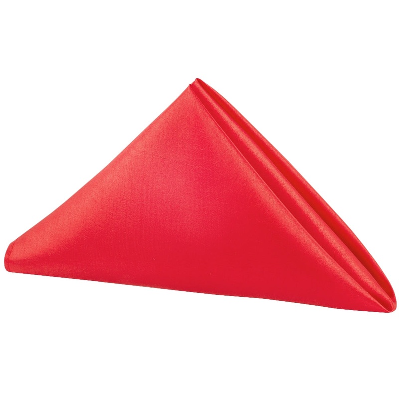 Taffeta Napkin 20"x20" - Red