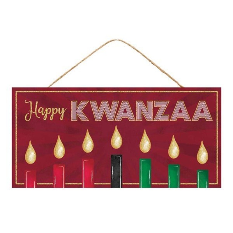 12.5" Happy Kwanzaa Sign