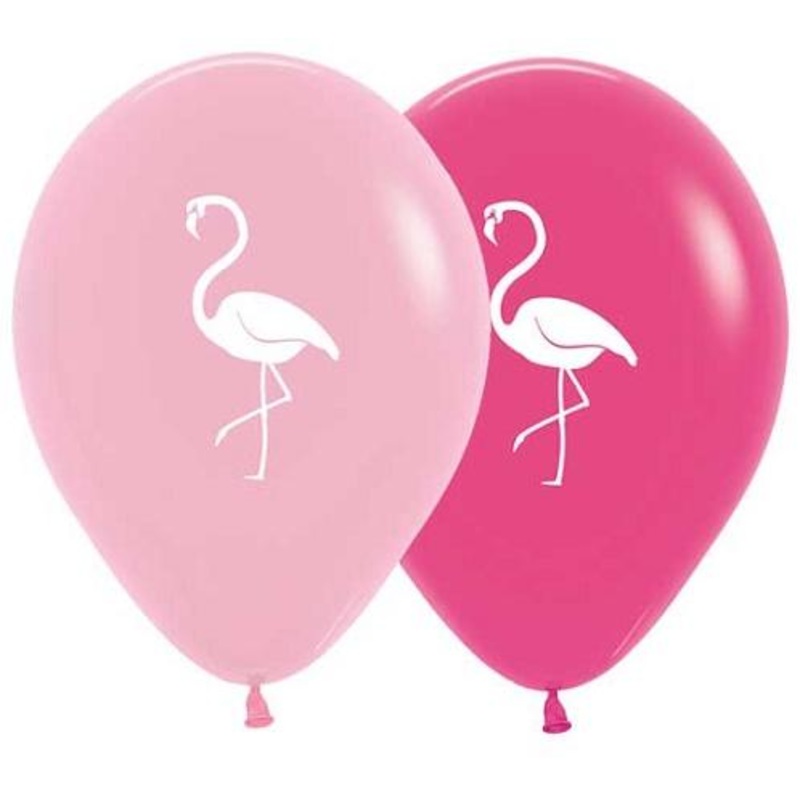 Assorted Pink Flamingo 11 Latex Balloons (50 count)