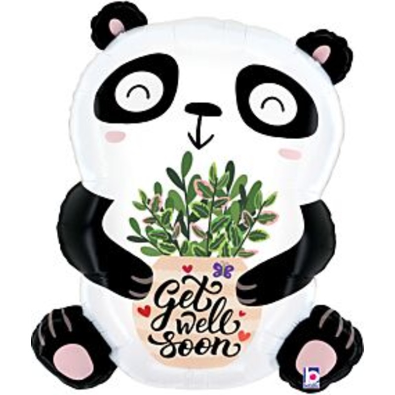 #003 Get Well Soon Panda 30in Supershape