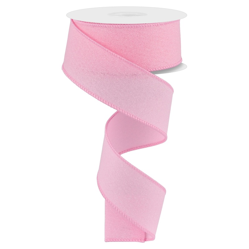 1.5" Crystal Shine Ribbon: Pink - 10yds