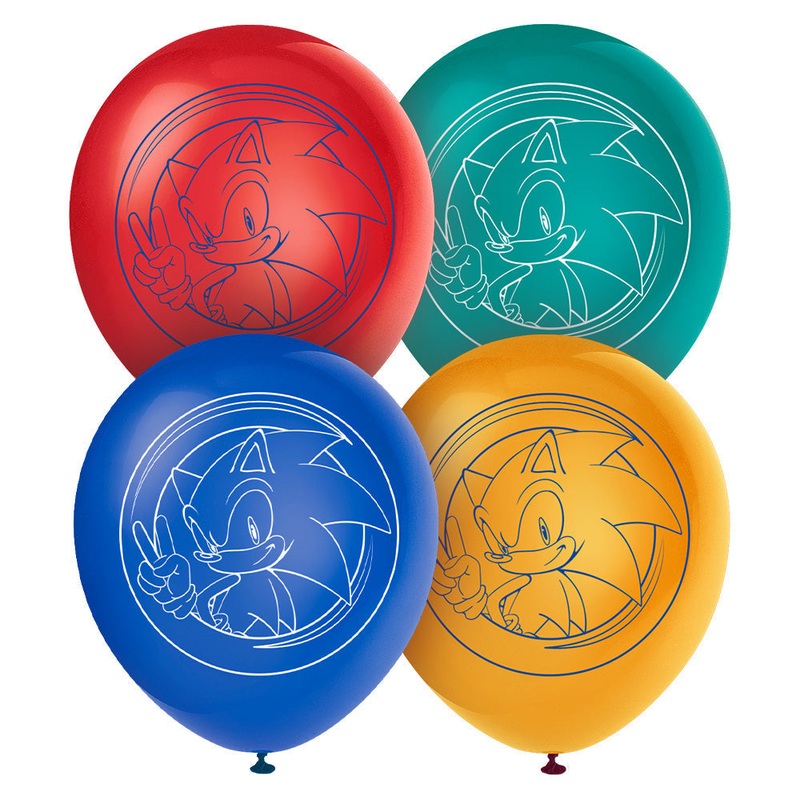 Sonic The Hedgehog 12 Latex Balloons (8 count)