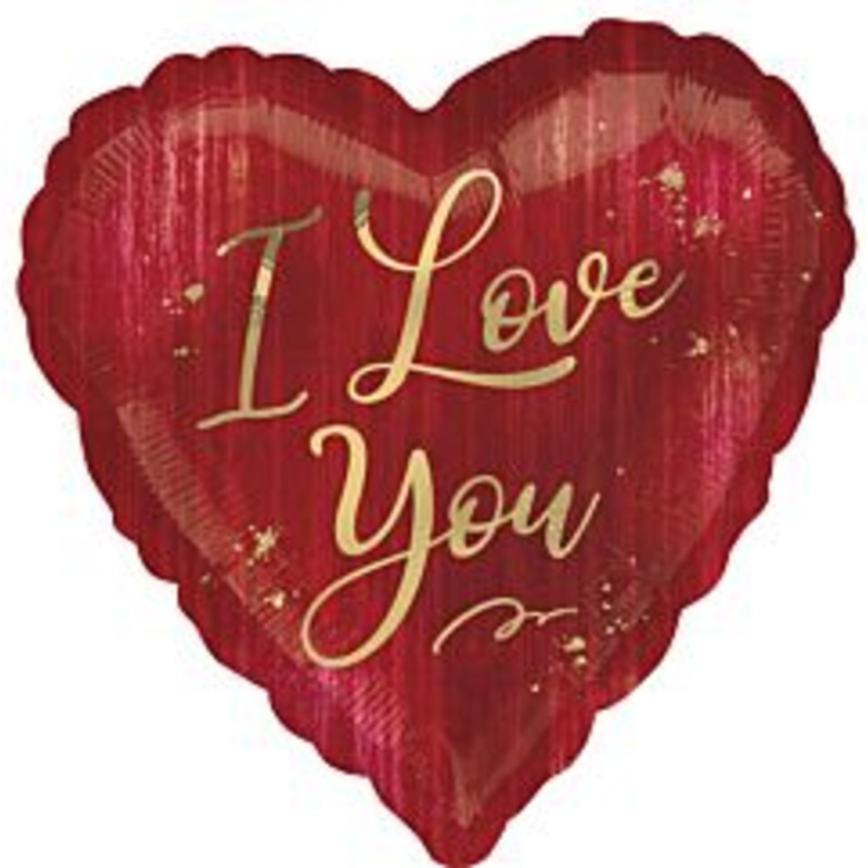#268 I Love You Rogue Heart 28in Supershape