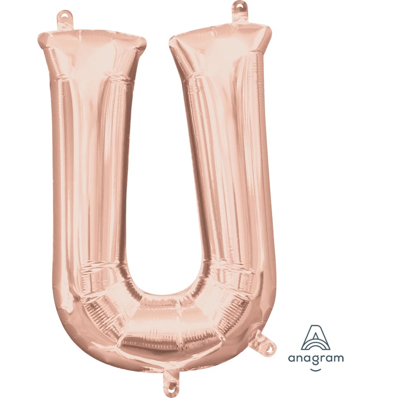 Rose Gold U Letter 3747201 - 16 in