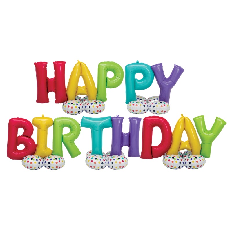 Airloonz Phrase Happy Birthday Kit 4449011