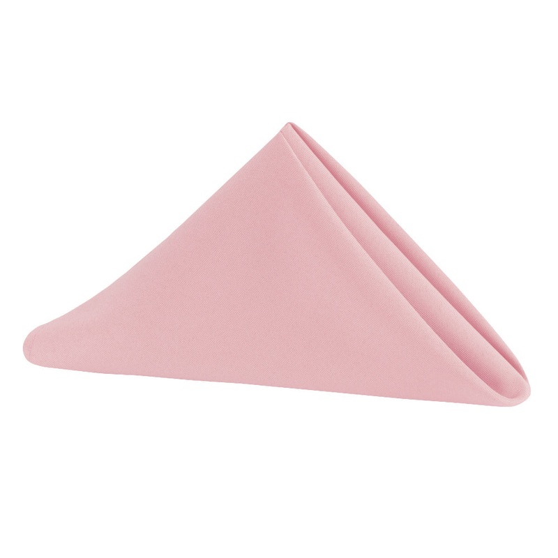 17"x17" Premium Polyester Napkin - Dusty Rose/Mauve