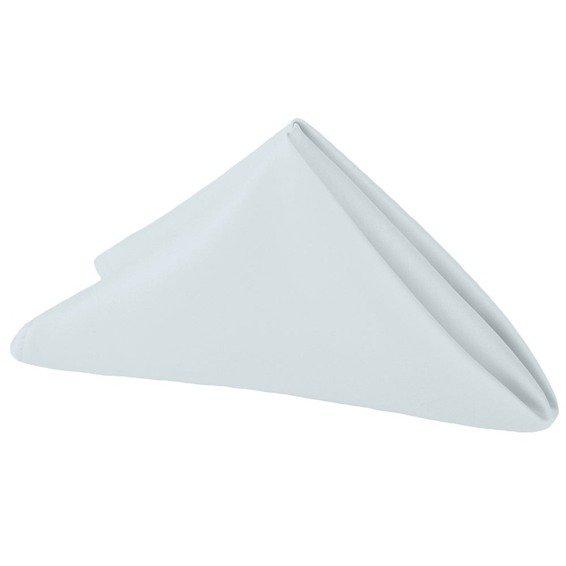 Lamour Satin Napkin 20"x20" - Dusty Blue