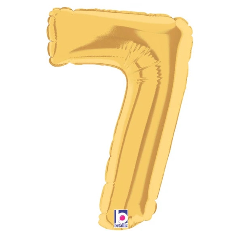 Number 7 Gold 7 in