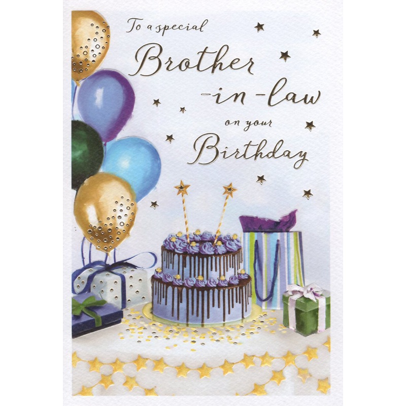 Brother in Law Birthday Card - Essence Cake Design