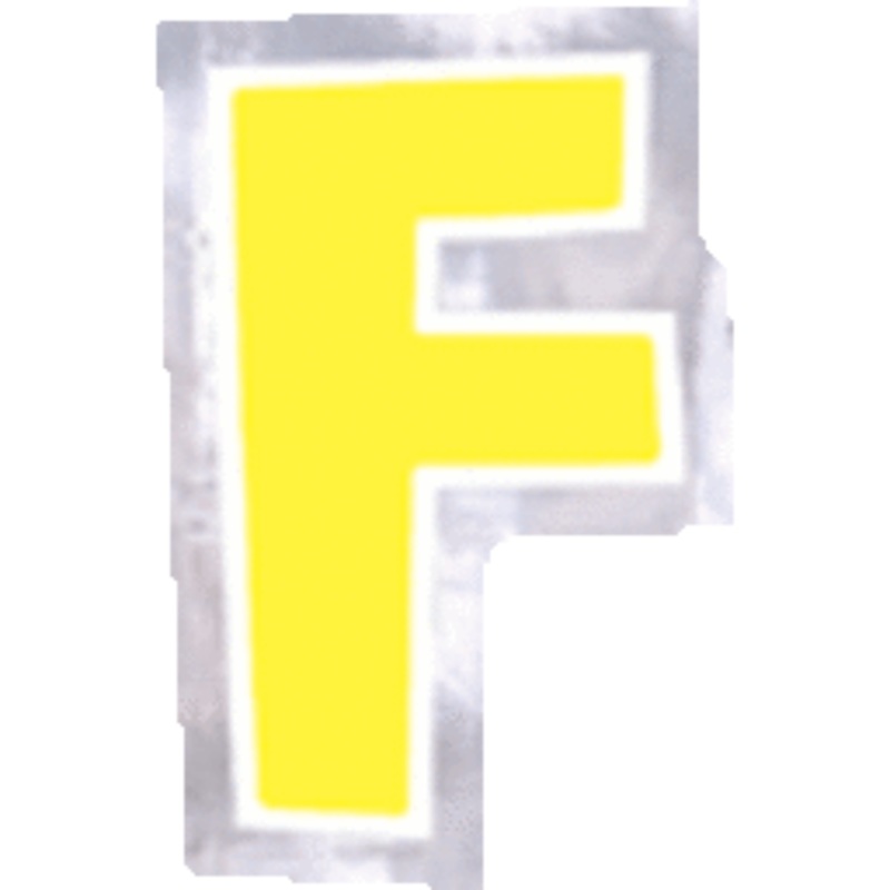 Personalize It Letter F Stickers (48 count)