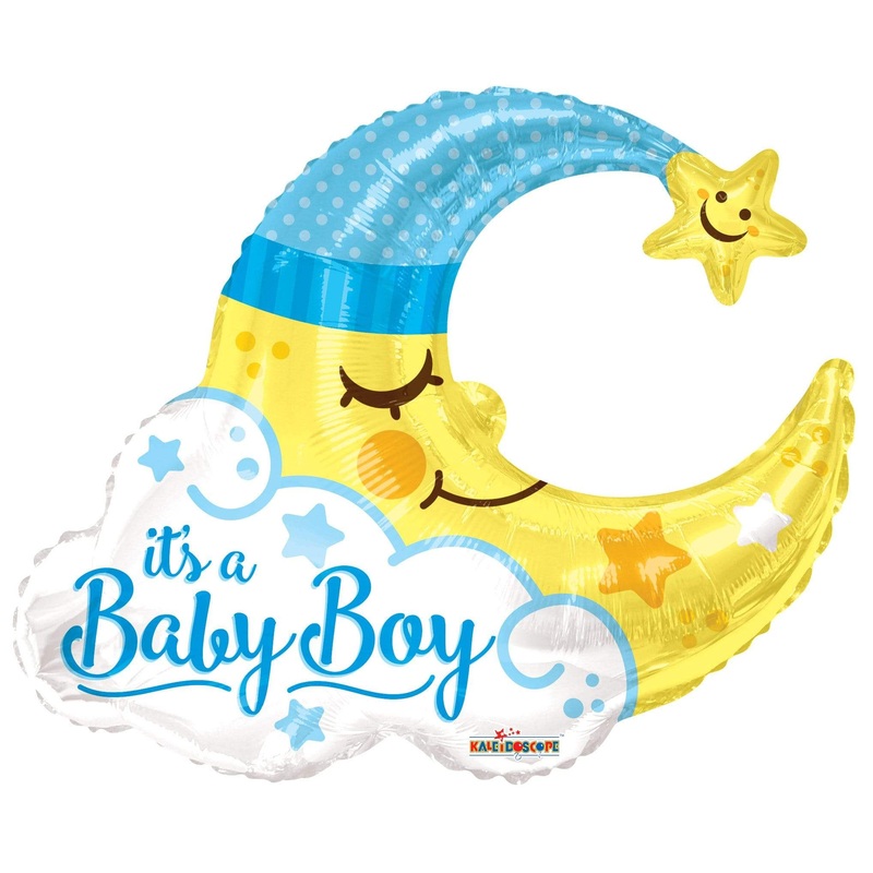 36 It's a Baby Boy Moon Balloon