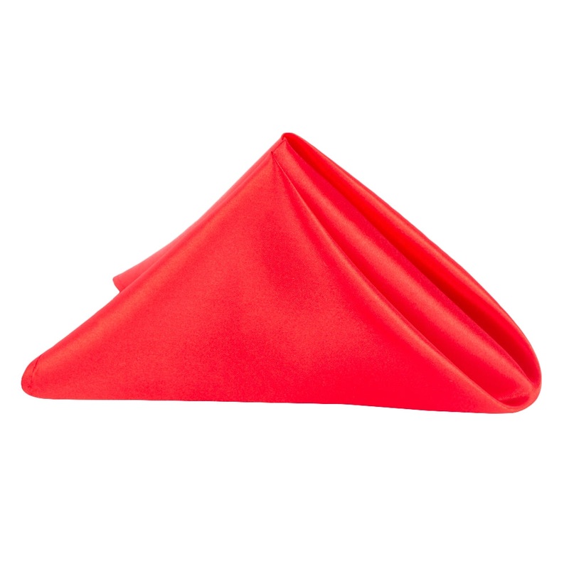 Satin Napkin 20"x20" - Red