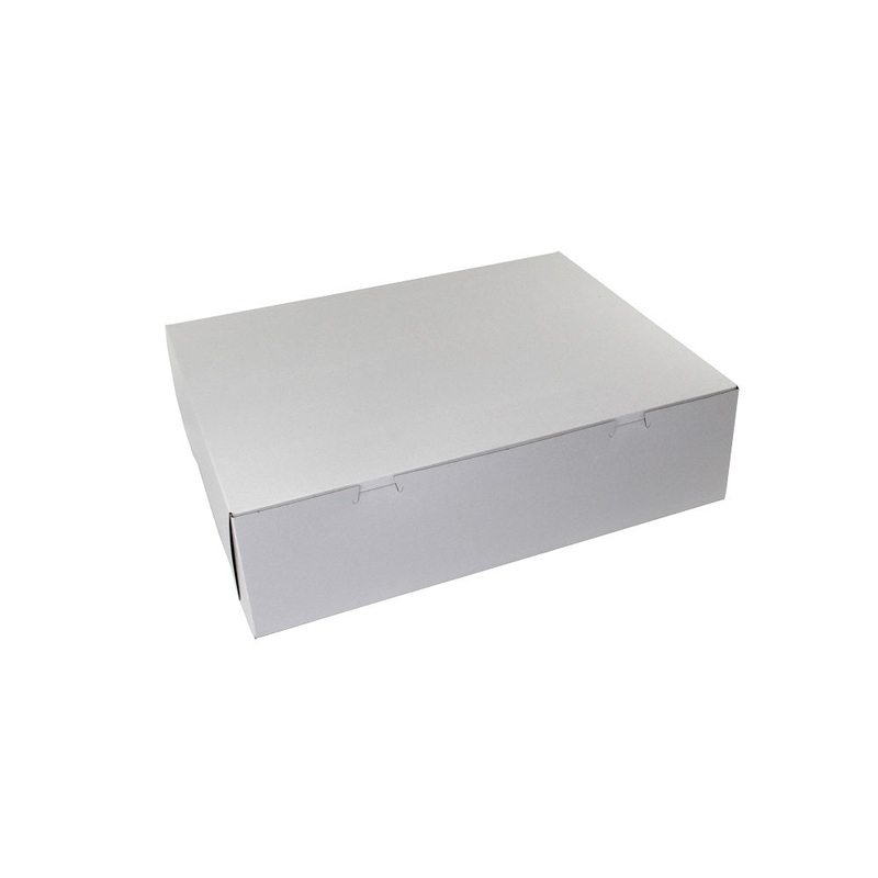 White Cake Box 1/2 Sheet 18in x 14in x 5in