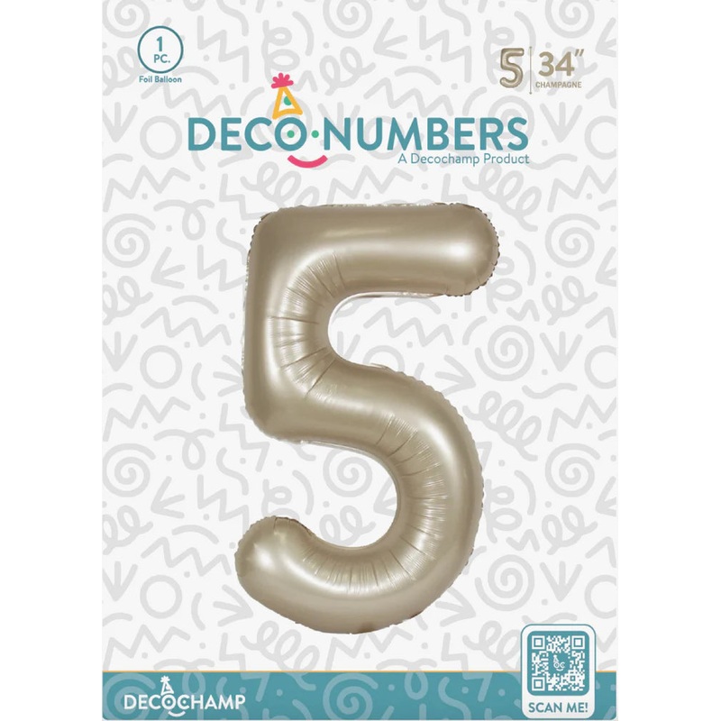 5 DecoNumber Champagne 32119 - 34 in
