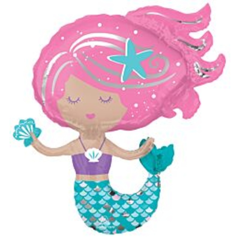 #245 Shimmering Mermaid 30in Supershape
