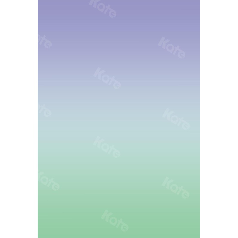 Kate Abstract Purple Gradient Green Backdrop Designed by Kate Image 3x5ft(1x1.5m) Microfiber (Printed)