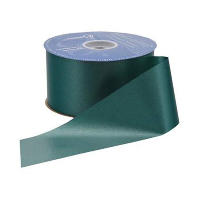 #40 Offray Flora Satin Craft Ribbon  - 2 3/4" x 100 Yards | 1 Spool Hunter Green