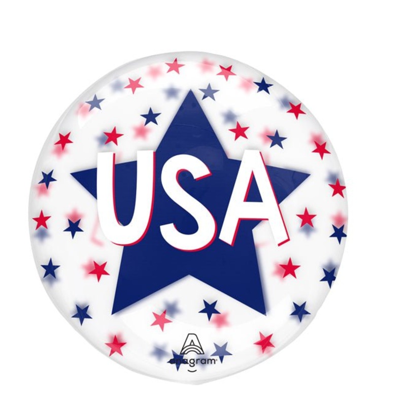 USA Stars Clearz Balloon 18" | 1 ct