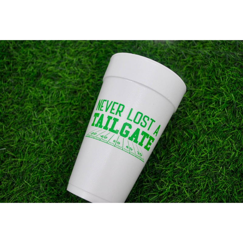 20oz. Styrofoam Cup 10 Pack Sleeve {Never Lost Tailgate}