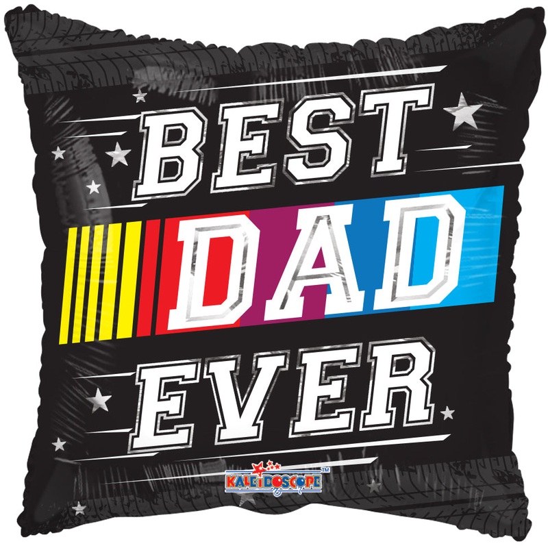 Best Dad Ever Race Balloon Helium-Filled (local only)