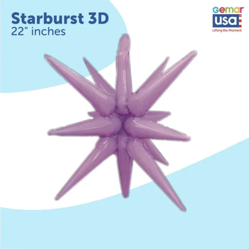 Starburts Balloon Purple 27071 - 22 in