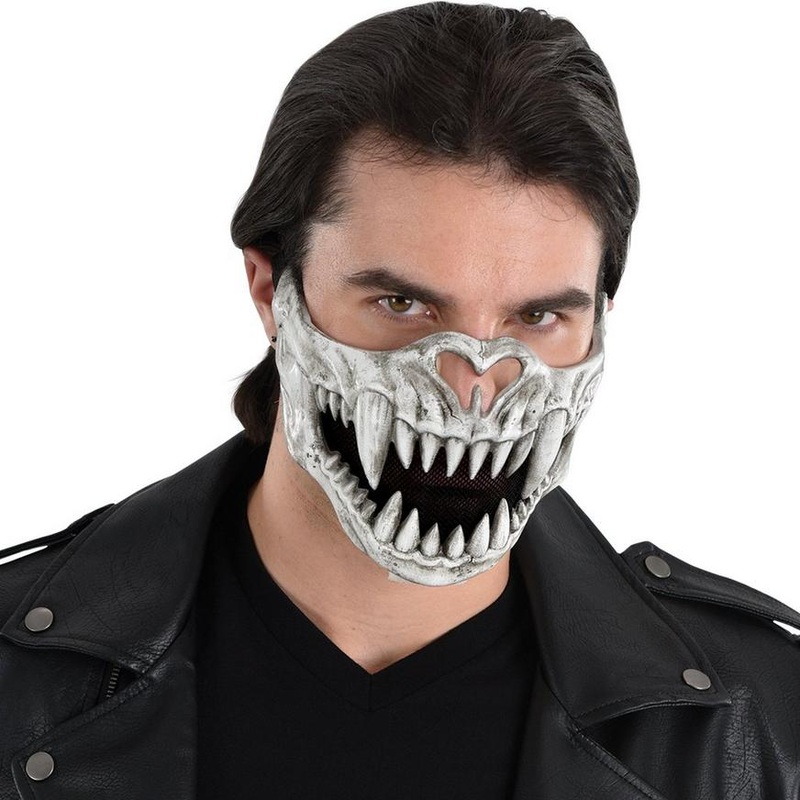 Adult Creature Skull Half Mask | 1 ct