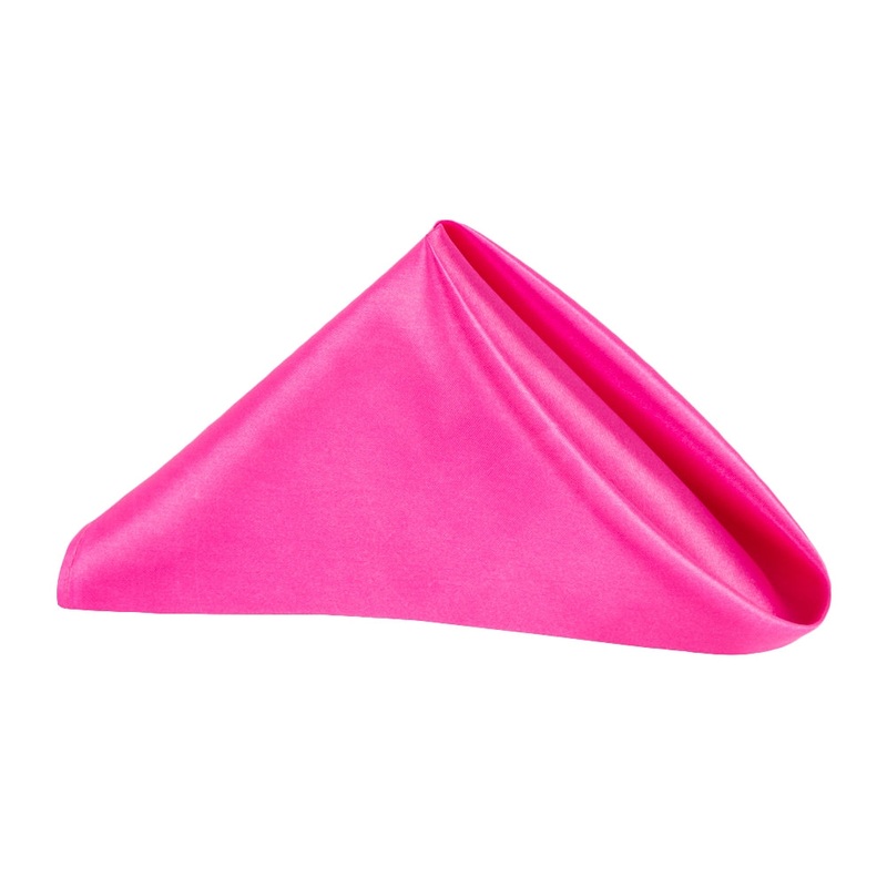Satin Napkin 20"x20" - Fuchsia