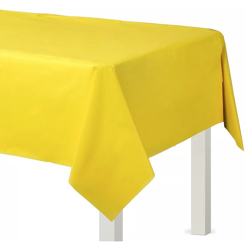 Yellow Sunshine Plastic Table Cover 54"x108" | 1ct