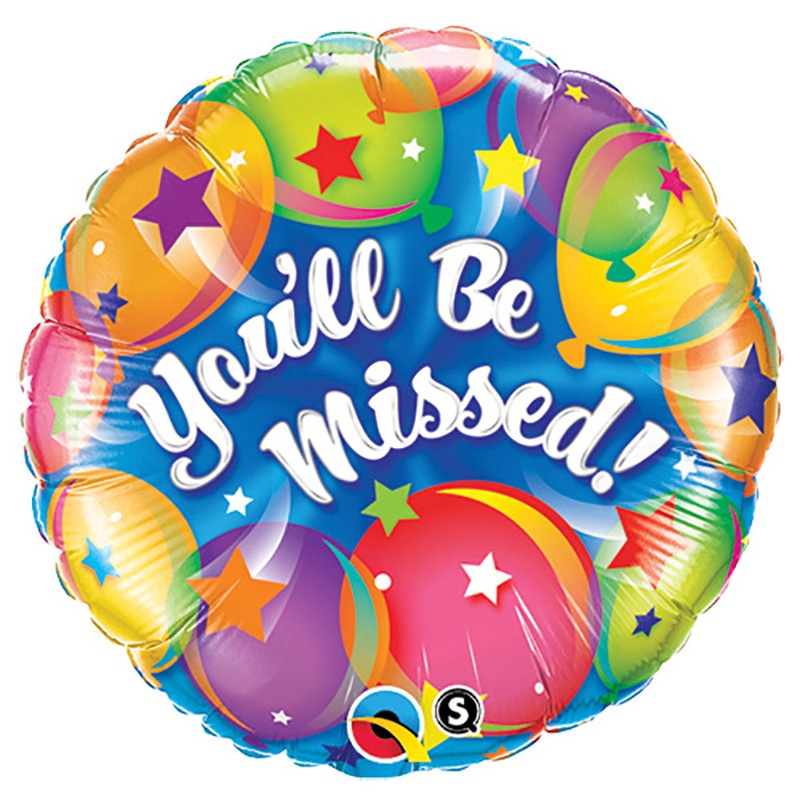 You'll Be Missed Balloons 18 Balloon