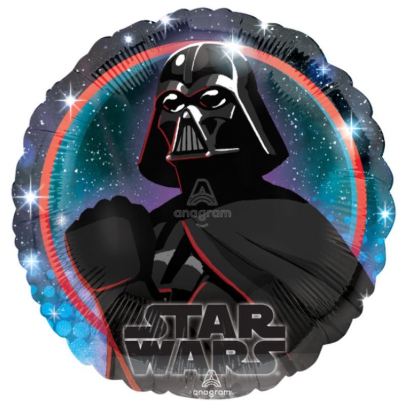 18" Star Wars Galaxy Darth Vader Inflated with Helium and Ribbon