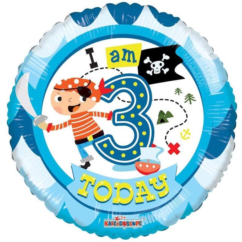 3-Year-Old Pirate 18 Balloon
