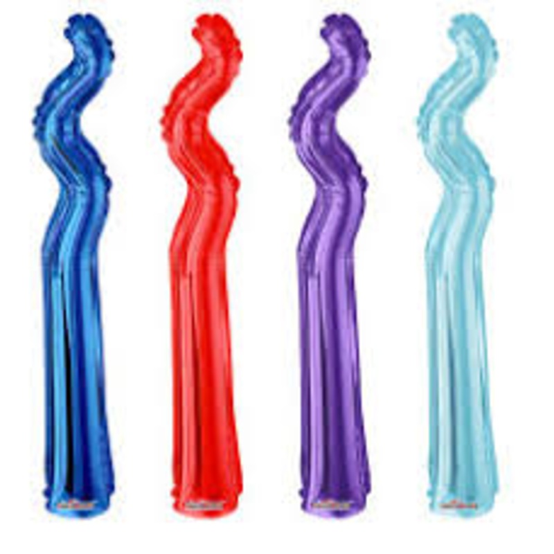 5 Kurly Zig-Zag 14" Package ( Choose Your Color ) Magenta