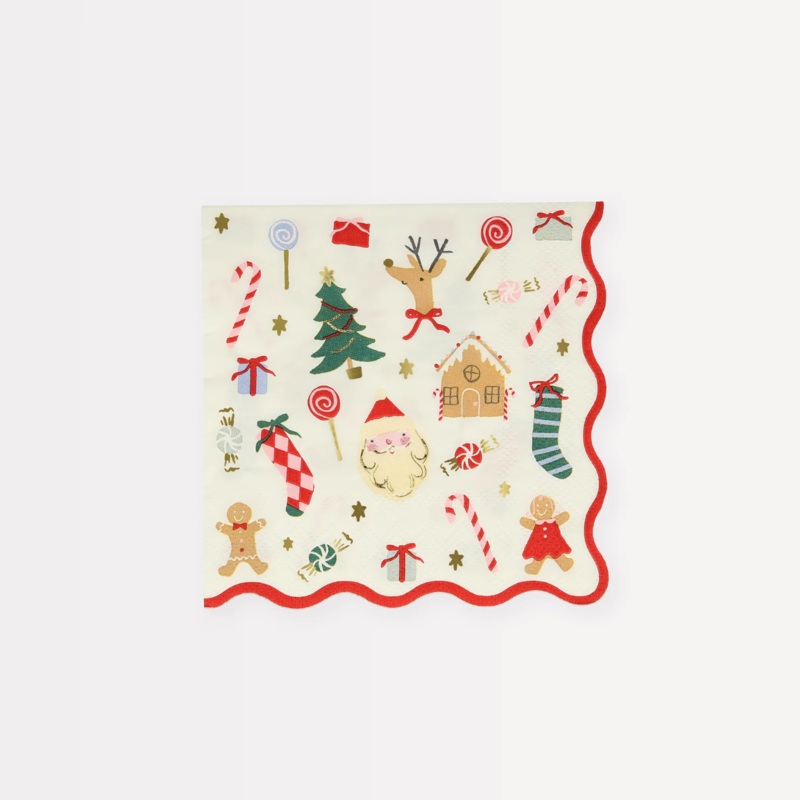 Jolly Christmas Napkins Small