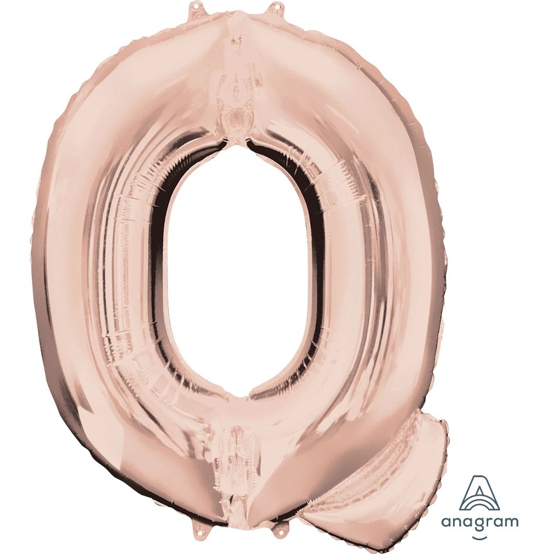 Rose Gold Q Giant Letter 3658001 - 34 in