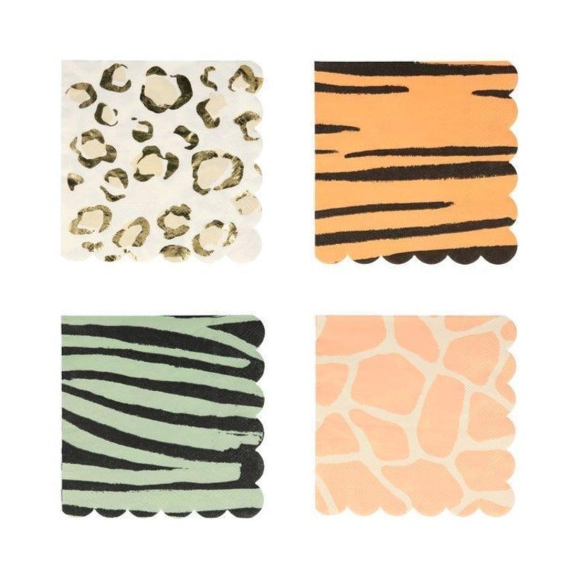 Safari Animal Print Napkin Small