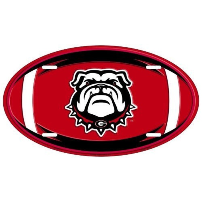 University of Georgia Bulldog Oval License Plate