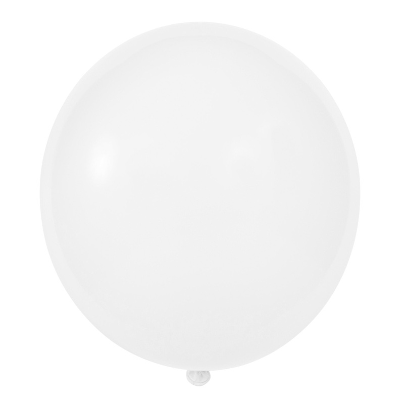 White 7" Latex Balloons | 50 pcs