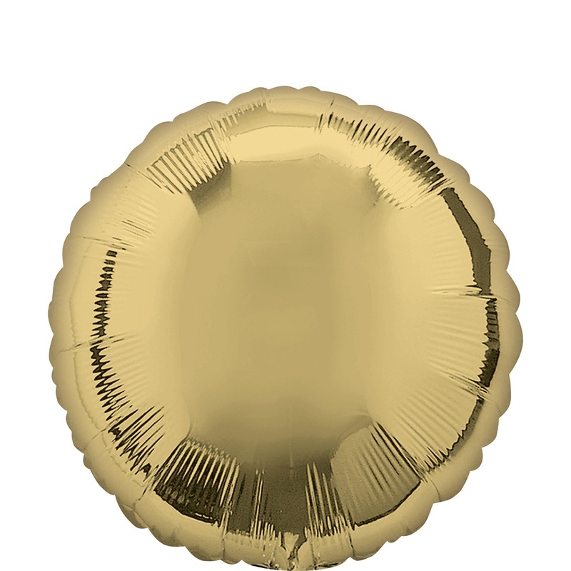 White Gold Circle Balloon, 18" | 1 ct