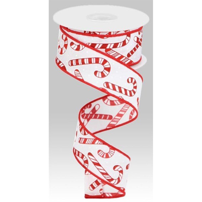 1.5" Candy Cane Ribbon - 10yds