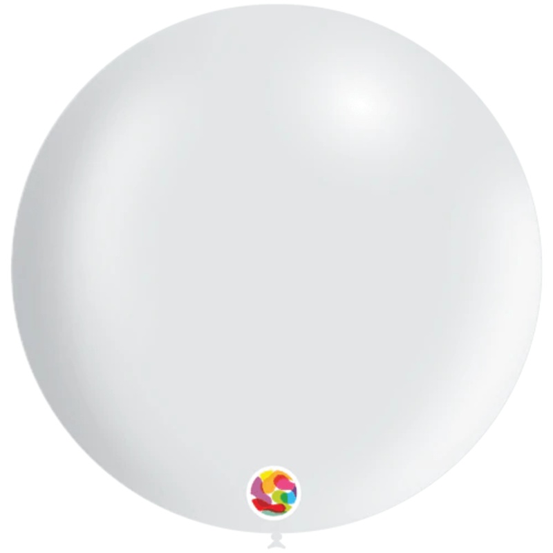 White 24 Latex Balloons (5 count)