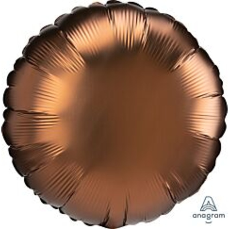 #206 Matte Cocoa Round 18in Solid Mylar