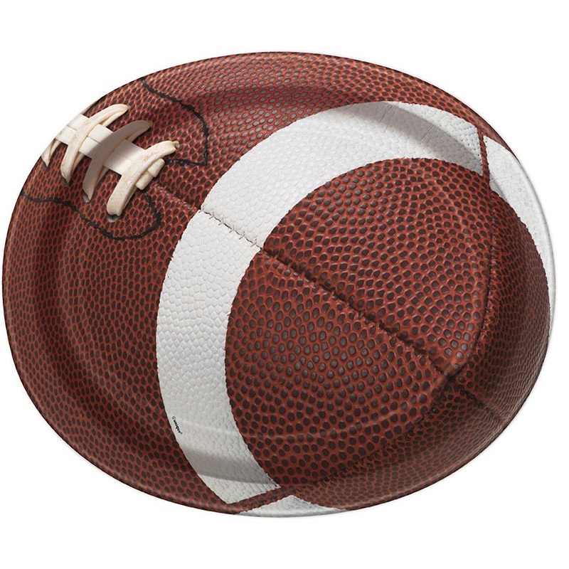 Football Party Oval Plate 12" | 8 ct