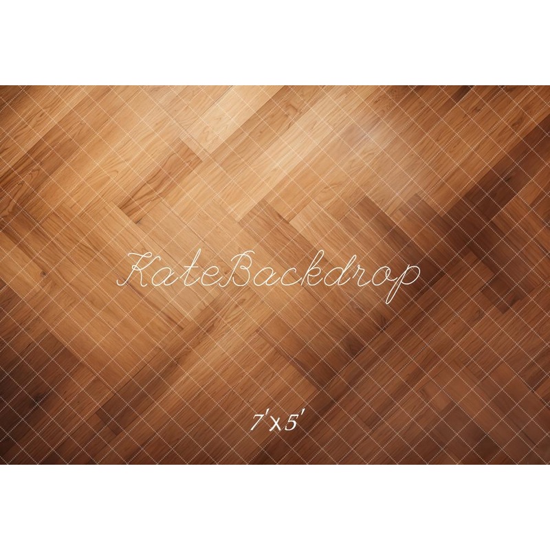 Kate Wooden Texture Floor Backdrop Designed by Kate Image Microfiber (Printed) 7x5ft(2.2x1.5m)