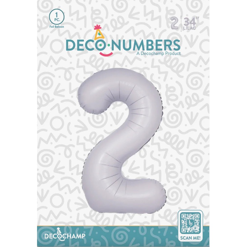 2 DecoNumber Lilac 32135 - 34 in