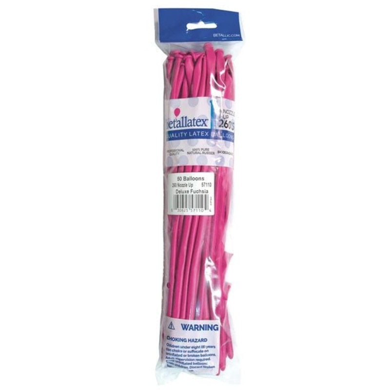 260 Sempertex Latex Balloon Pack, Fuchsia | 50 ct