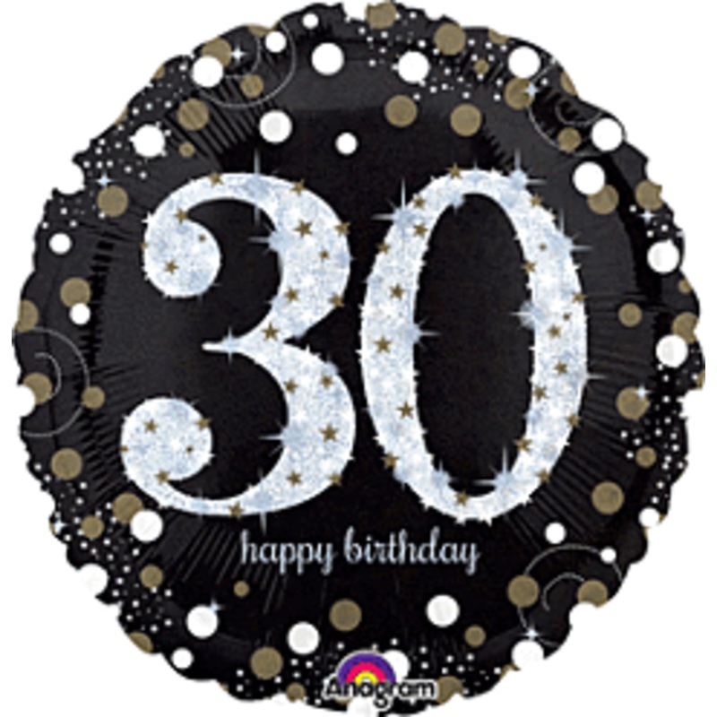 #363 Sparkling Celebration 30 18in Printed Mylar